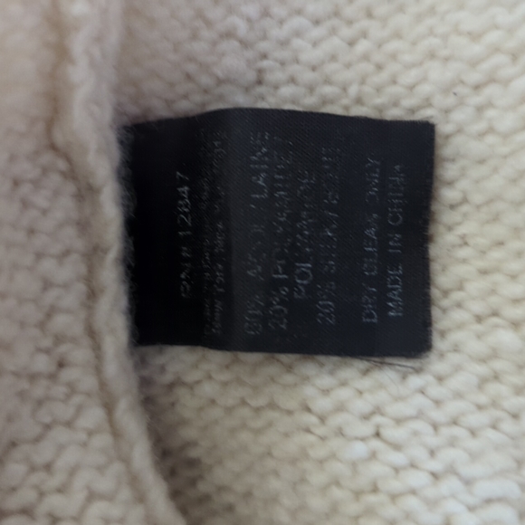 Nili Lotan Wool Hooded Sweater Cream XS - Picture 5 of 5